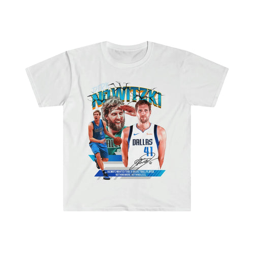 Adult Unisex Dirk Nowitzki Sports Basketball Fan  Softstyle T-Shirt