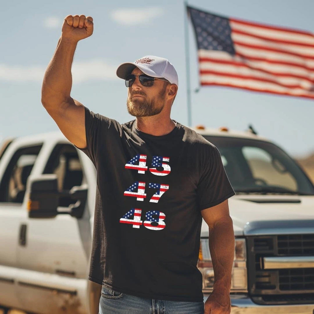 Trump 2024 2028 MAGA 45 47 48 Take America Back Eagle Tee Legend Flag T-Shirt