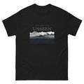 Explore the Unseen Mountain Graphic Tee – Minimalist Adventure Shirt, Casual