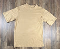 RGSTR Shirt Mens Small Beige Relaxed Boxy Fit Crewneck Short Sleeve Casual