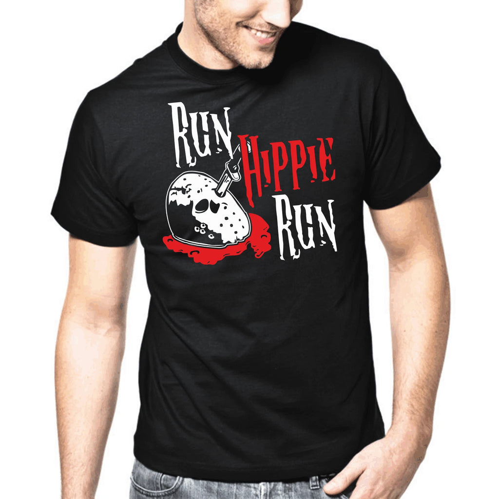 Running Hippie Horror Jason Hockey Mask Blood Said Fun Gift T-Shirt