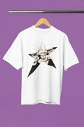 Bold Star Graphic Tee - Edgy Art Meets Style