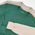 NEW American Giant Premium Slub Crew Long Sleeve T-Shirt Lot of 2 Men L Cotton