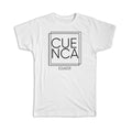 Gift T-Shirt : CUENCA Ecuador Square Modern Minimalist Font