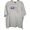 Vintage Y2K Thrashed American Flag Graphic T Shirt Mens XL Distressed Grunge