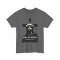 King of Kings Jesus with Cross T-Shirt | Christian Faith Tee