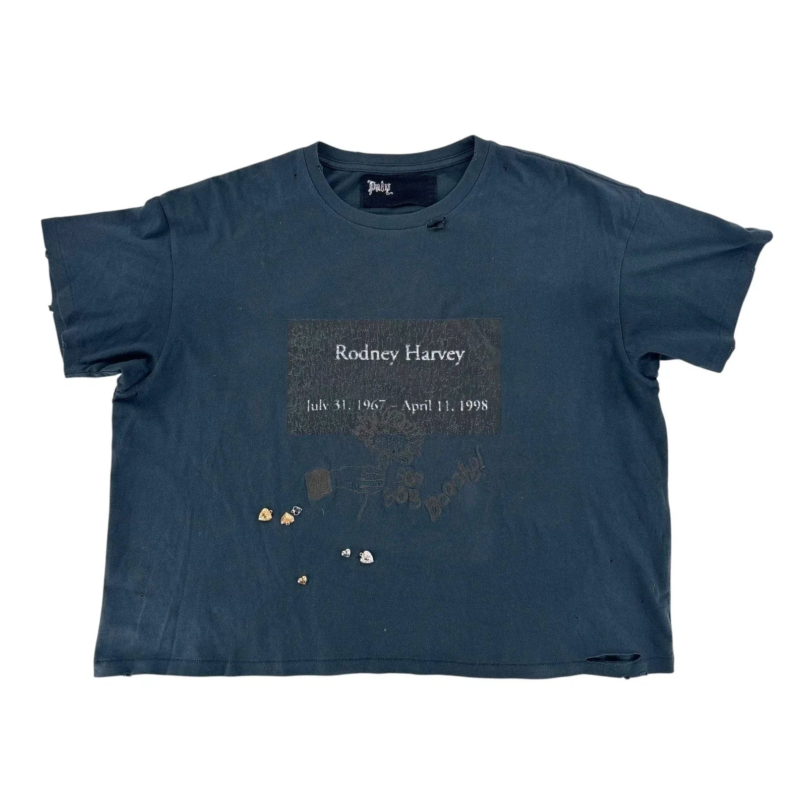 Size L Paly Hollywood Rodney Harvey Memorial Tee "Navy"