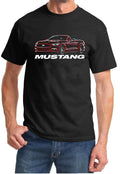 2015-18 Ford Mustang GT 5.0 Convertible Neon Design Tshirt NEW FREE SHIP