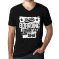 Men's Graphic T-Shirt V Neck Urban Skateboard Since 2048 Eco-Friendly Limited