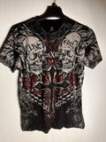 Y2k T-Shirt Mens M Medium Skulls Grunge Cyber Goth