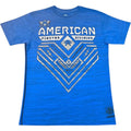 New Men's American Fighter Crystal River Athletic MMA Blue T-Shirt XS-4XL