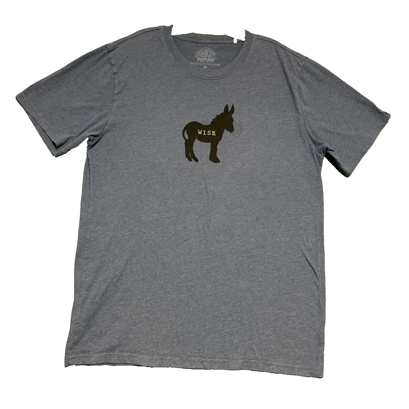 Prana Wise Donkey T-Shirt Mens XL Gorpcore Hiking Outdoor Novelty Granola Boy