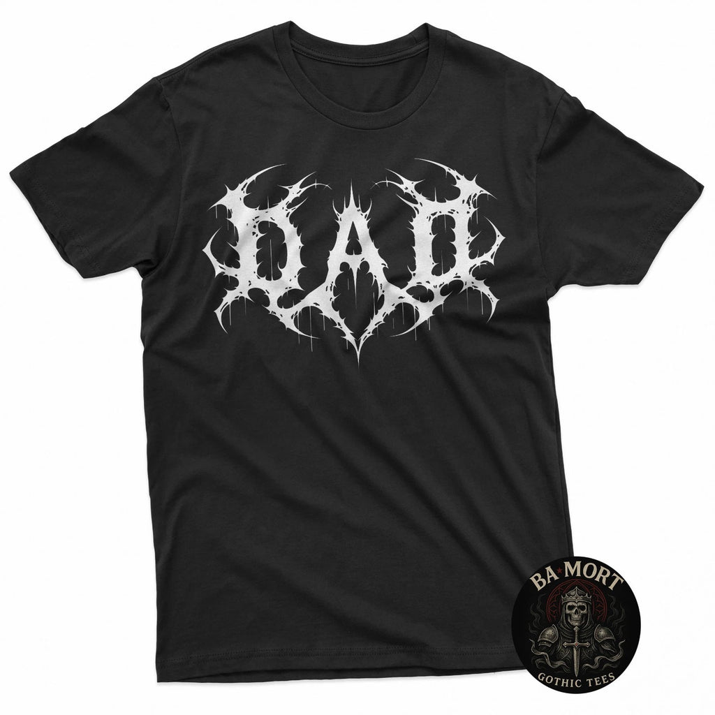 Dad Goth Funny Gothic Punk Emo Grunge Inked Fathers Day T-Shirt