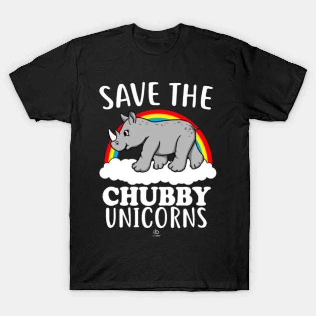 Save The Chubby Unicorns T Shirt Lgbtq Gay Funny Girls Pride Birthday Novelty