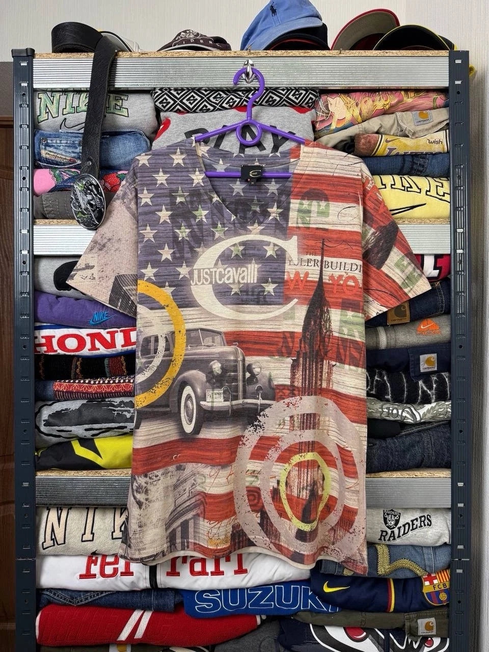 Just Cavalli Tee Vintage 90s Metal Punk USA