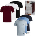 BOSS MEN CREW NECK SS LOGO T SHIRT 3 PACK ORGANIC COTTON Colour BLUES Was £45