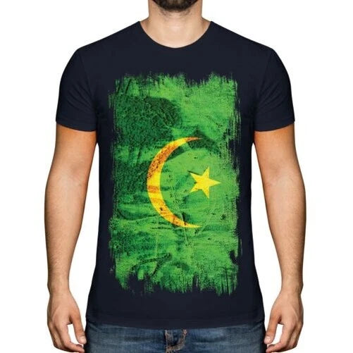 Mauritania Grunge Flag Men's Muritan T-Shirt M? R ?T? Ny ? Agawec