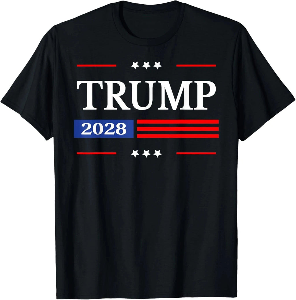 Donald Trump 2028 President American Flag Pro Trump Unisex T-Shirt