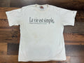Vintage French Life Is Simple Mont. Tremblant Canada Golf Shirt