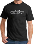 1964 Plymouth Sport Fury Hardtop Classic Outline Design Tshirt NEW COLORS