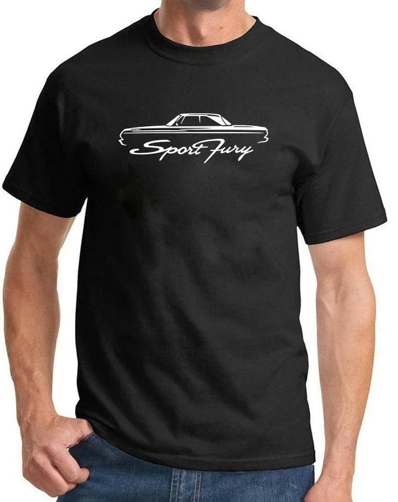 1964 Plymouth Sport Fury Hardtop Classic Outline Design Tshirt NEW COLORS