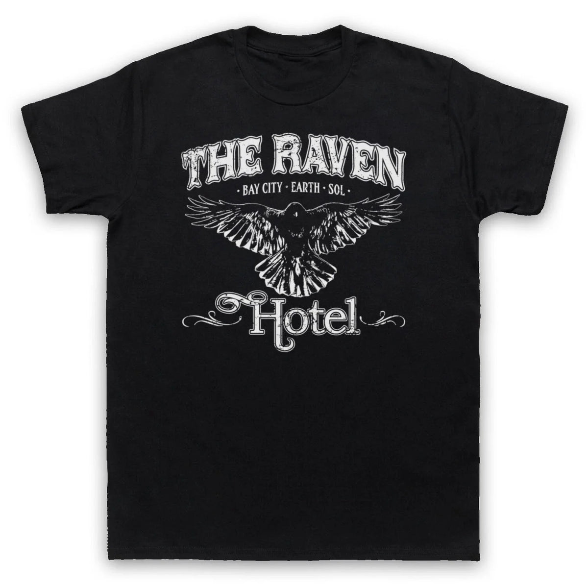 ALTERED CARBON UNOFFICIAL THE RAVEN HOTEL SCI FI TV MENS & WOMENS T-SHIRT