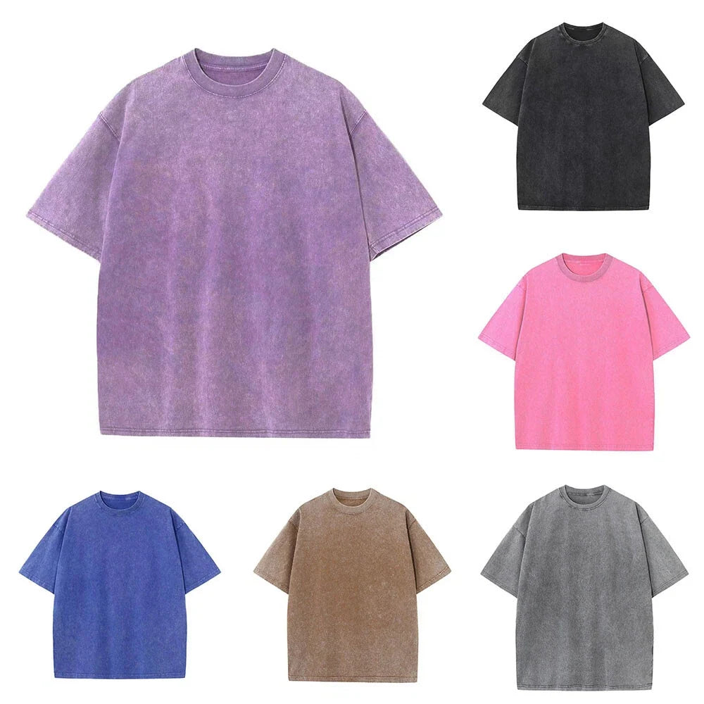 Men's Tee Oversize T Shirt Summer Top Pullover Blouse Fashion Casual Vintage