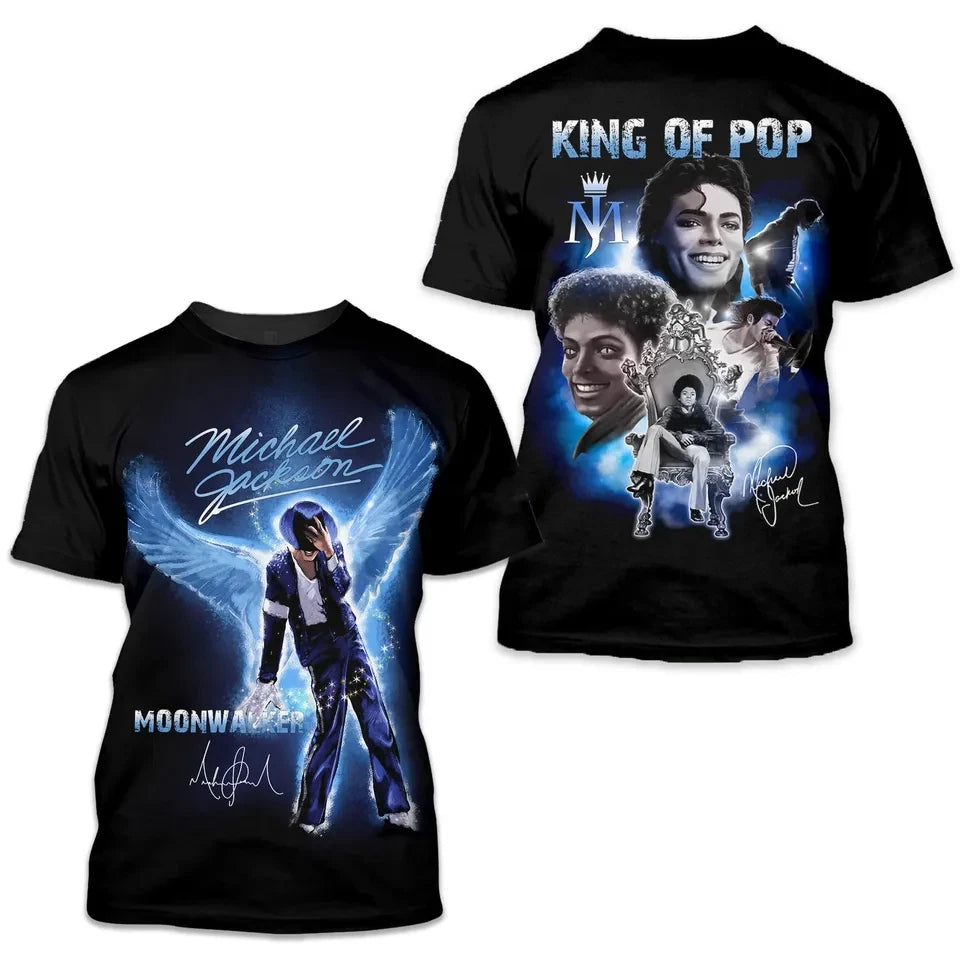 Michael Jackson Tee Pop Legend Concert Style Urban Streetwear Unisex S-5XL