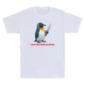 Flight Was Never An Option Funny Penguin Graphic Sarcastic Quote Men's T-Shirt