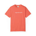 unpredictable text coral T-shirt | minimalist typography tee