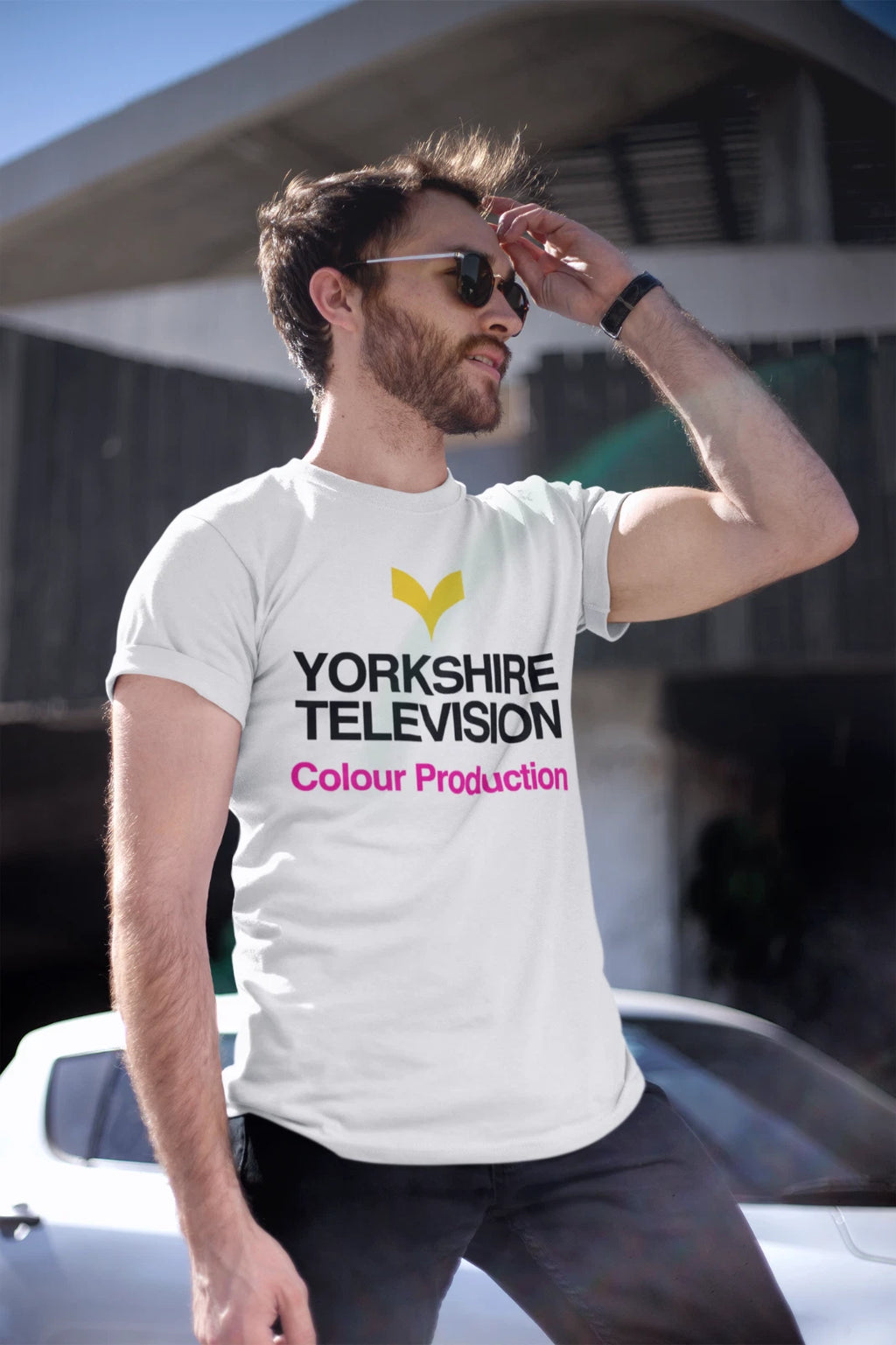 Yorkshire Television Retro Logo T-Shirt British TV vintage YTV LWT STV BBC 80s W