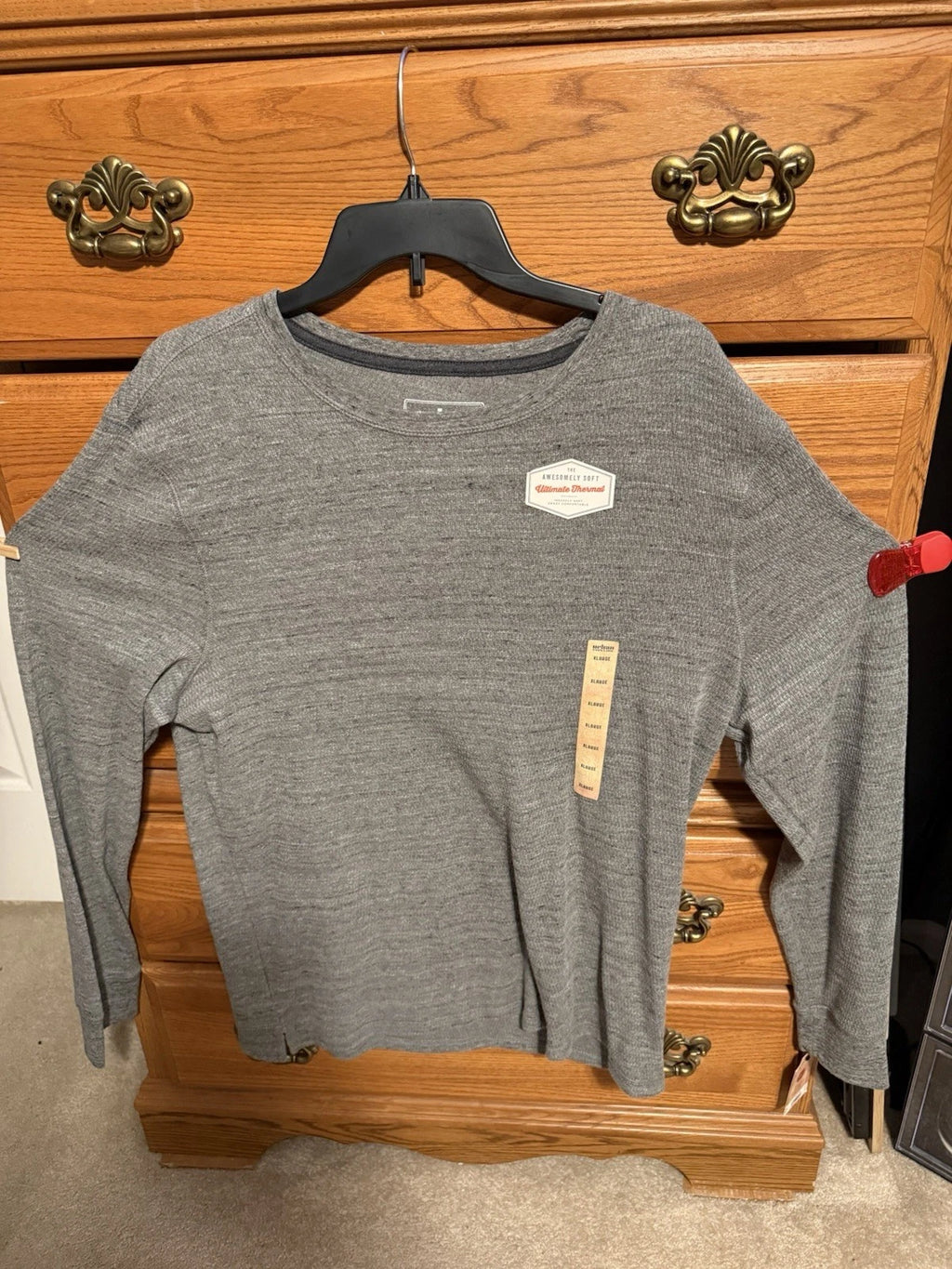 Urban Pipeline Men’s Long Sleeve T Shirt Shirt XL TXTR GRY