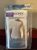 Jockey Stay Cool Temperature Control  White T-Shirt  100% Cotton Size L