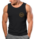 Mens Tank Top Print Logo Forest Trees Outdoor Hiking Theme Fashion Street Style