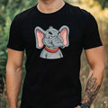 Mens Funny Elephant Print Cotton T-Shirt Size XS to 5XL
