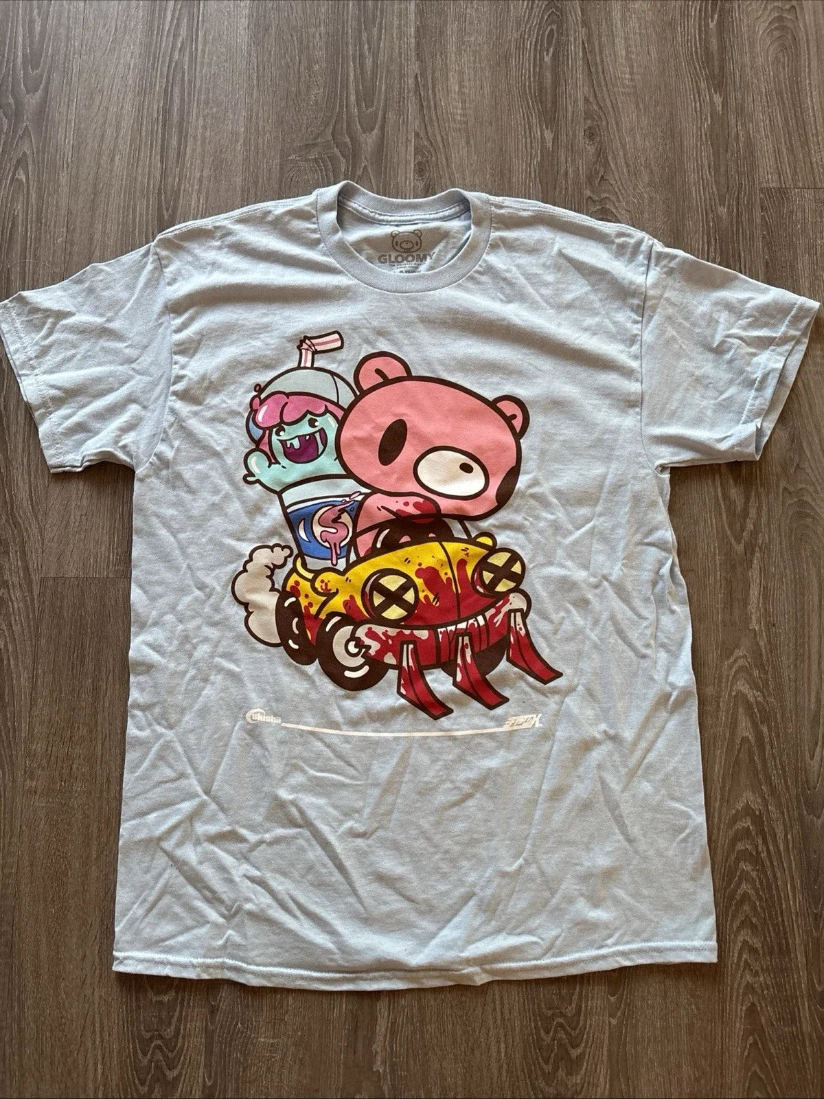 Slushii x Gloomy Bear Limited Edition Light Blue T-shirt  Anime Expo Brand New L