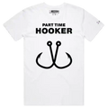 VOICEART Part Time Hooker Funny Memes T-Shirt with Premium Graphics Design