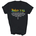 John 3 16 Bible Verse Scripture Christian Unisex Shirt Gift T-Shirt