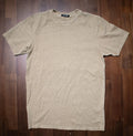 Talentless Shirt Mens Small Beige Crewneck Short Sleeve Casual Cotton Tee Basic