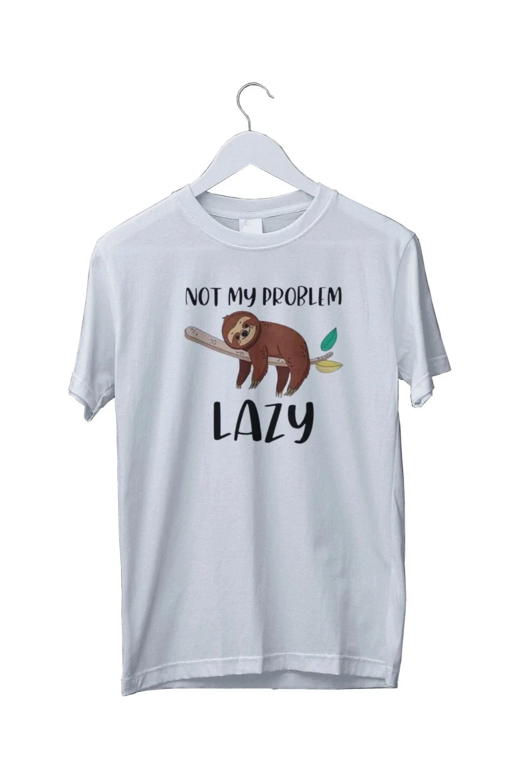 Not My Problem Lazy Sloth Bear T Shirt Vintage Mens Unisex S M L XL 2 3 4 XL