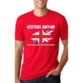 Restore Britain T-shirt We Want Our Country Back UK Flag Gift Top Unisex Tee