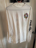 Keith Haring Art Pop Long Sleeve  Graphic T-shirt Men Medium White Double Sided