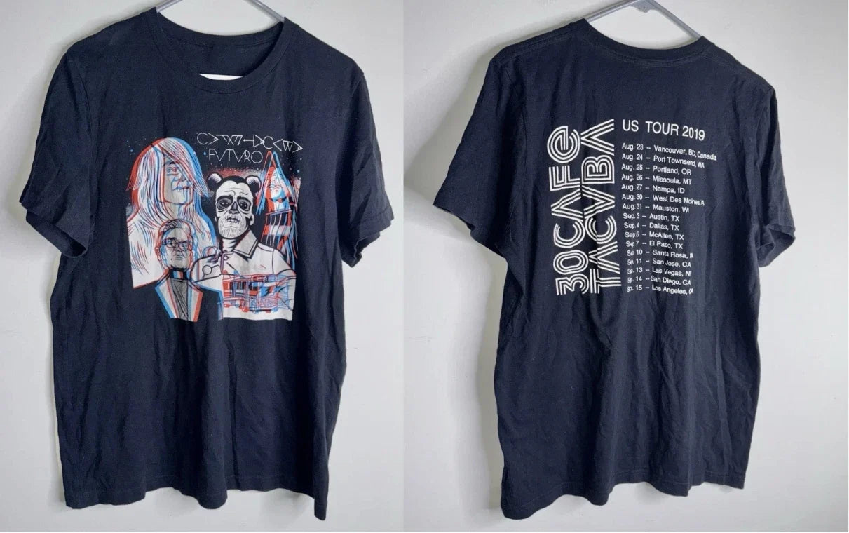 Cafe Tacuba T Shirt Black Spanish Rock En Espanol Tour Shirt