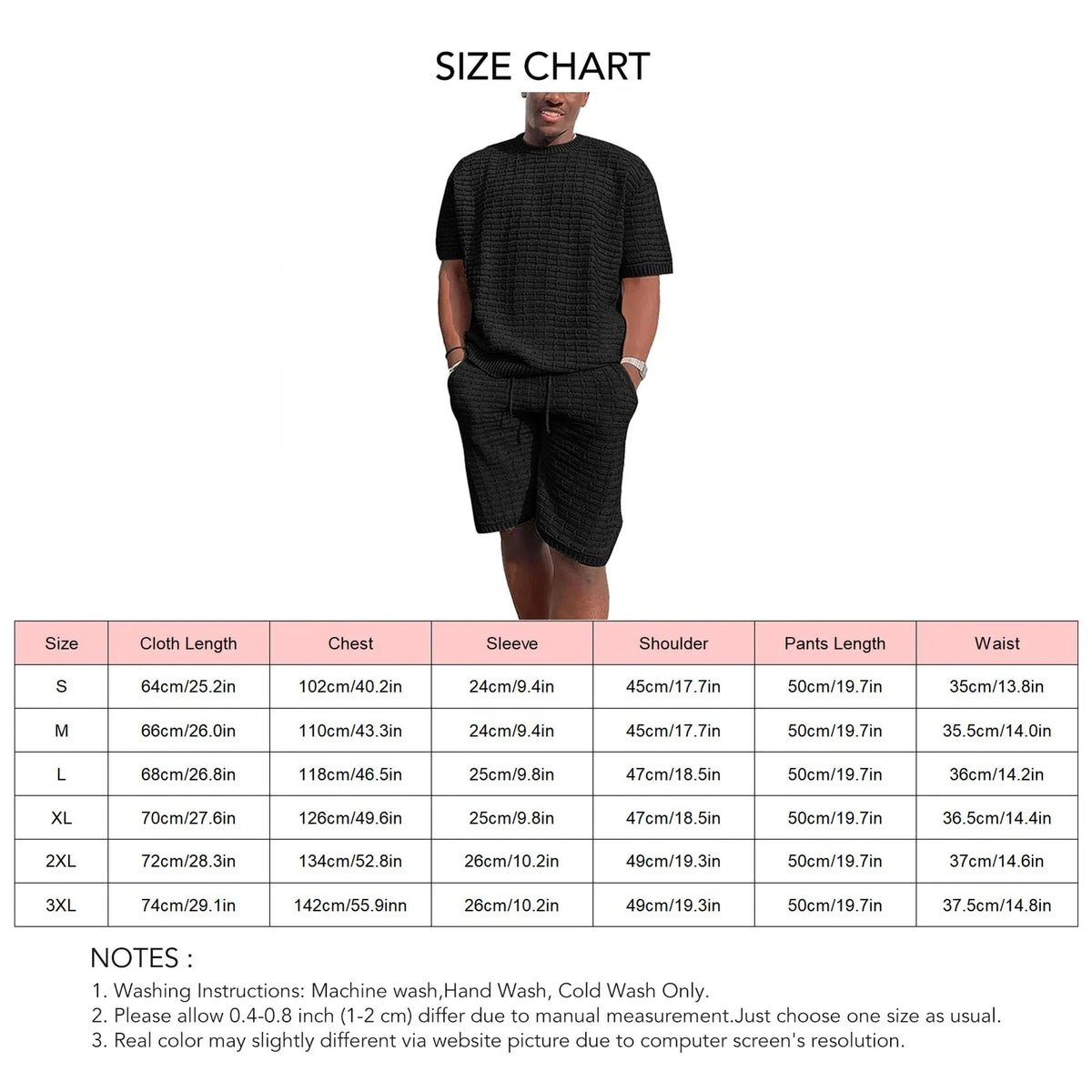 Men Summer Tracksuit Fashionable Casual Set For Daily Wear Easy To Use