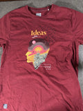 Maxzone Clever Ideas Graphic T Shirt Men’s M Maroon Dreamer Innovation Tee