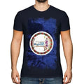 VIRGINIA STATE GRUNGE FLAG MENS T-SHIRT TEE TOP VIRGINIAN SHIRT JERSEY GIFT