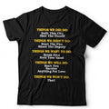 Funny Music Lyrics T Shirt Unisex & Ladies Pop Song Titles Music Lover