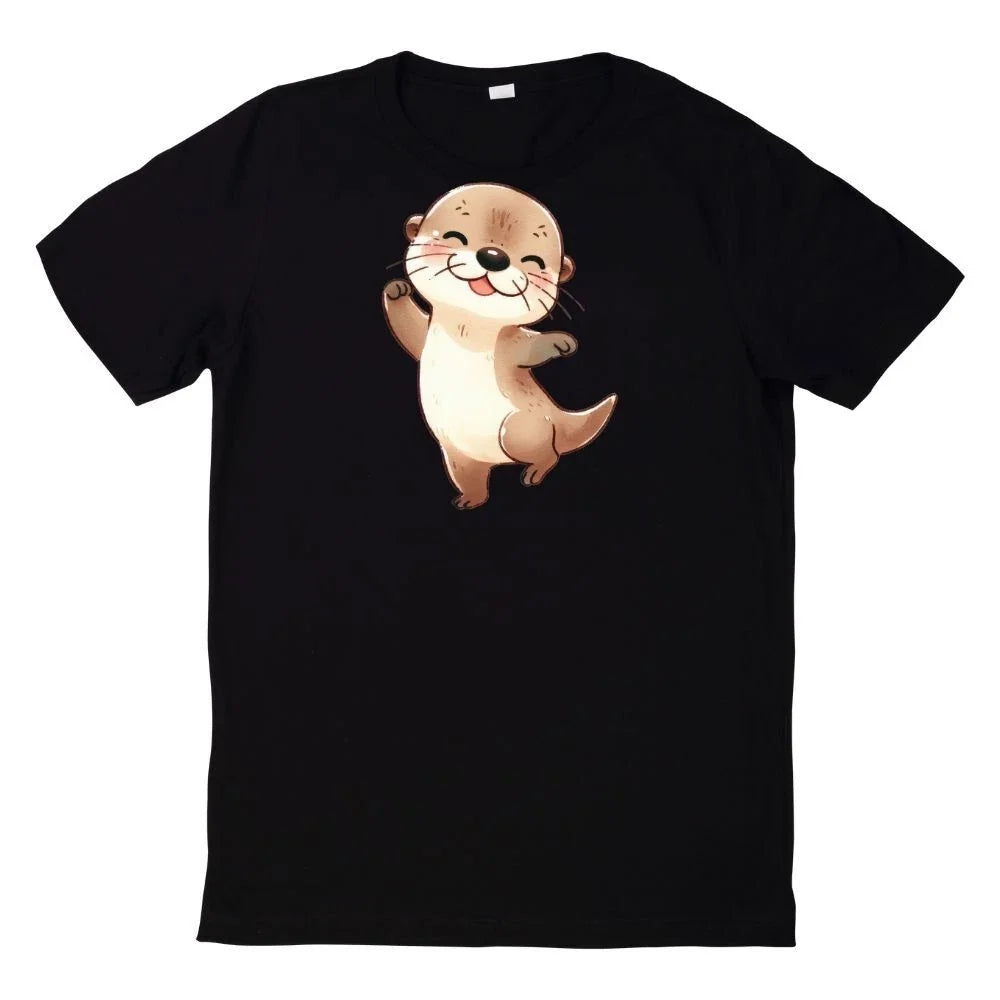 Cute Kawaii Otter Print T-Shirt