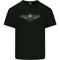A Tribal Skull With Wings Gothic Goth Rock Music Mens Light Cotton T-Shirt