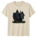 Gothic Victorian House T-Shirt Halloween Haunted Architecture Gift For Him